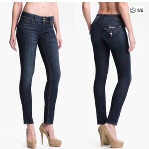 Hudson Collin Skinny Dark Wash Jeans EUC